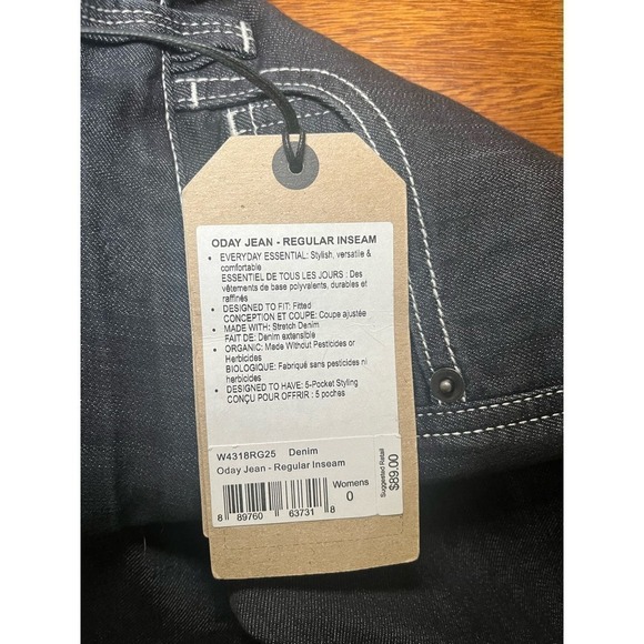 Womens Prana Oday Skinny Jeans Size 0/25 Black - Picture 5 of 5